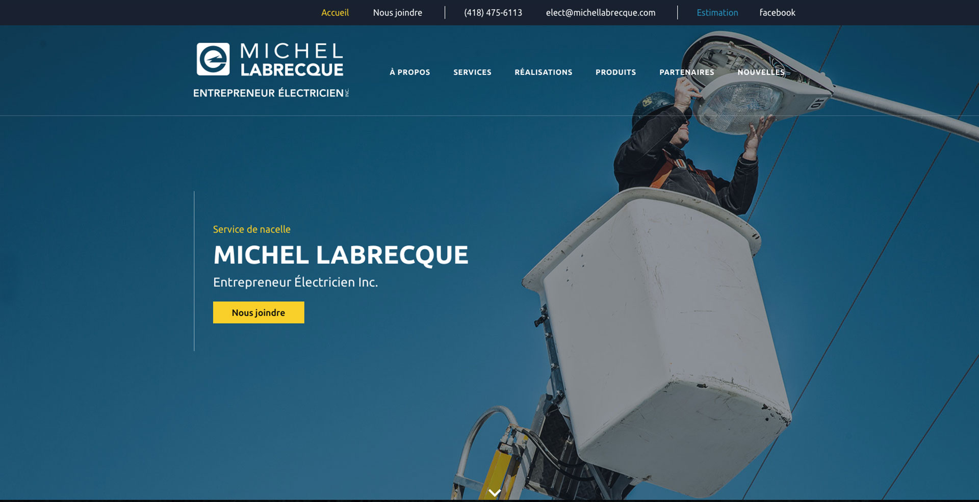 Michel Labrecque, Entrepreneur électricien